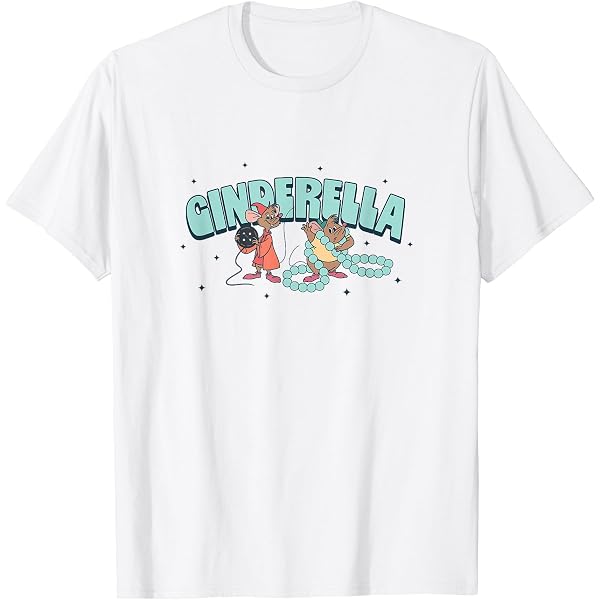 Amazon | ディズニー シンデレラジャクとガスのダブルトラブル Tシャツ